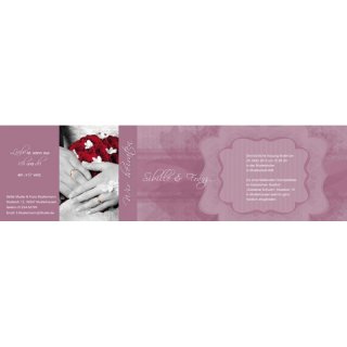 Einladungskarte Hochzeit Motiv Romantik Vintage Hände