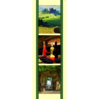 Geschenk-Lesezeichen-Toscana Landschaft und der Wein