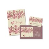 Einladungskarte Hochzeit Motiv floral Rosen