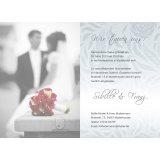 Einladungskarte Hochzeit Motiv grafisch Rosenstrauß
